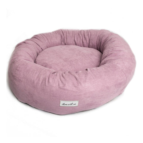 Mauve Donut Dog Bed