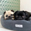 Charcoal Grey Donut Dog Bed