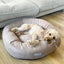 Beige Donut Dog Bed